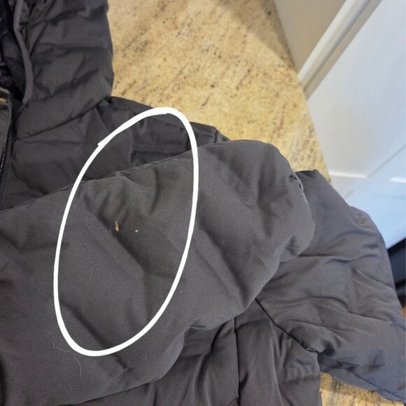 North End Loft Puffer Coat Geek Squad Logo Gray Mens Sz L - Picture 13 of 16